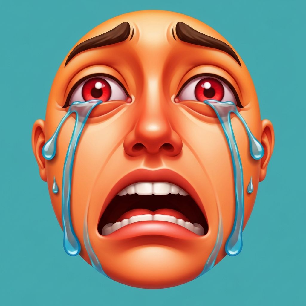 ๐ญ Loudly Crying Face Emoji Meaning